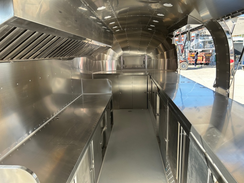 600cm Airstream Food Trailer | Full Stainless Steel Mobile Food Truck For Sale