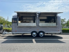 550cm Grey Airstream Food Trailer Fully Equipped Stainless Steel Mobile Catering Food Trailer