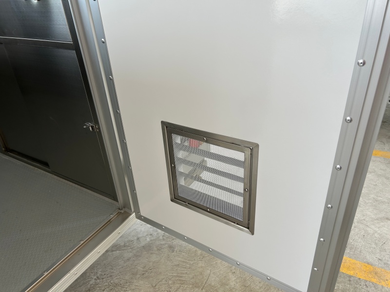 Custom Square Food Trailer | 304 Stainless Steel Kitchen, Sink, Fridge & Range Hood