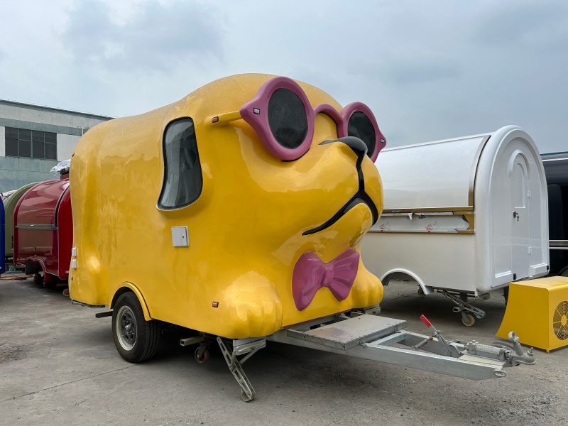 Cute Cartoon Dog Shape Multi-purpose Trailer | Mobile Food Trailer & Mobile Dog Grooming Wash Trailer