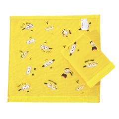 Minions cotton printed square towel (F8416)