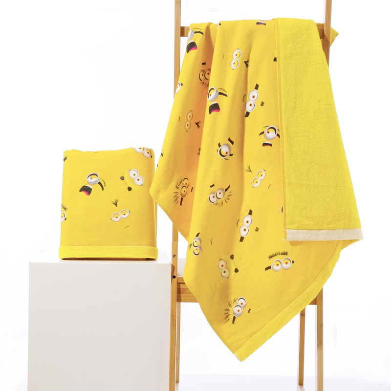 Minions cotton printed bath towel (Y8816)