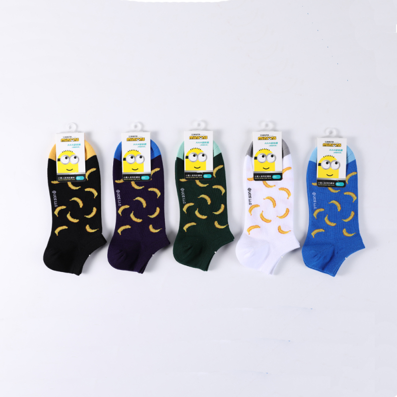 Minions men's boat socks (S4116)