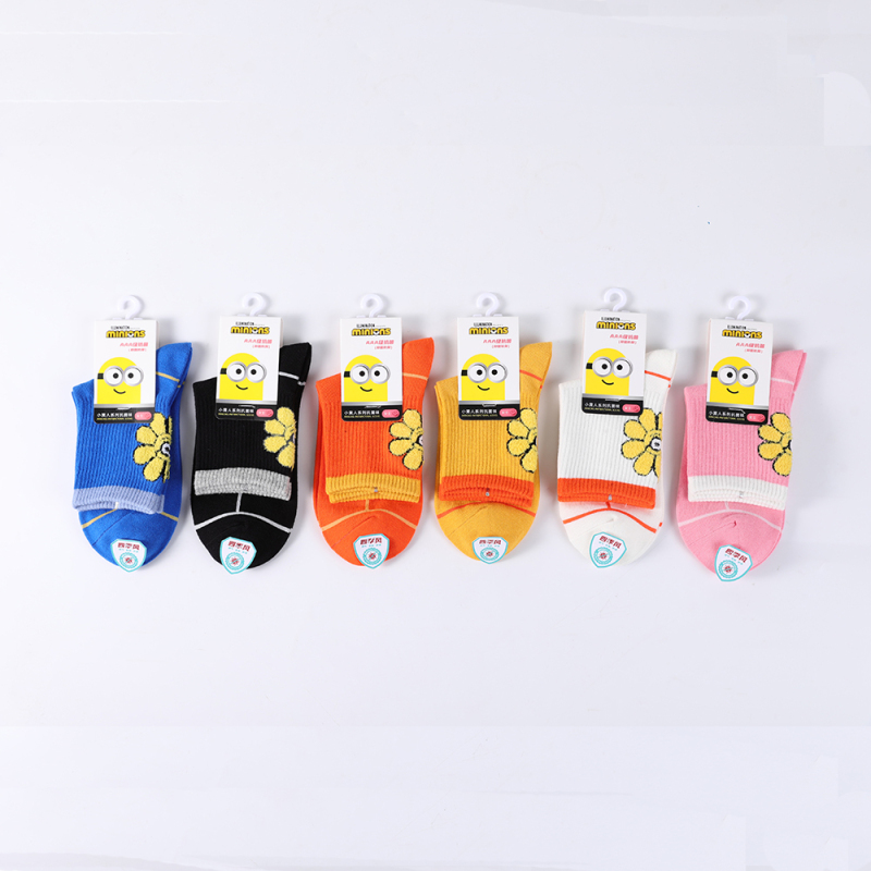 Minions antibacterial mid line women's fashion socks (S3207)