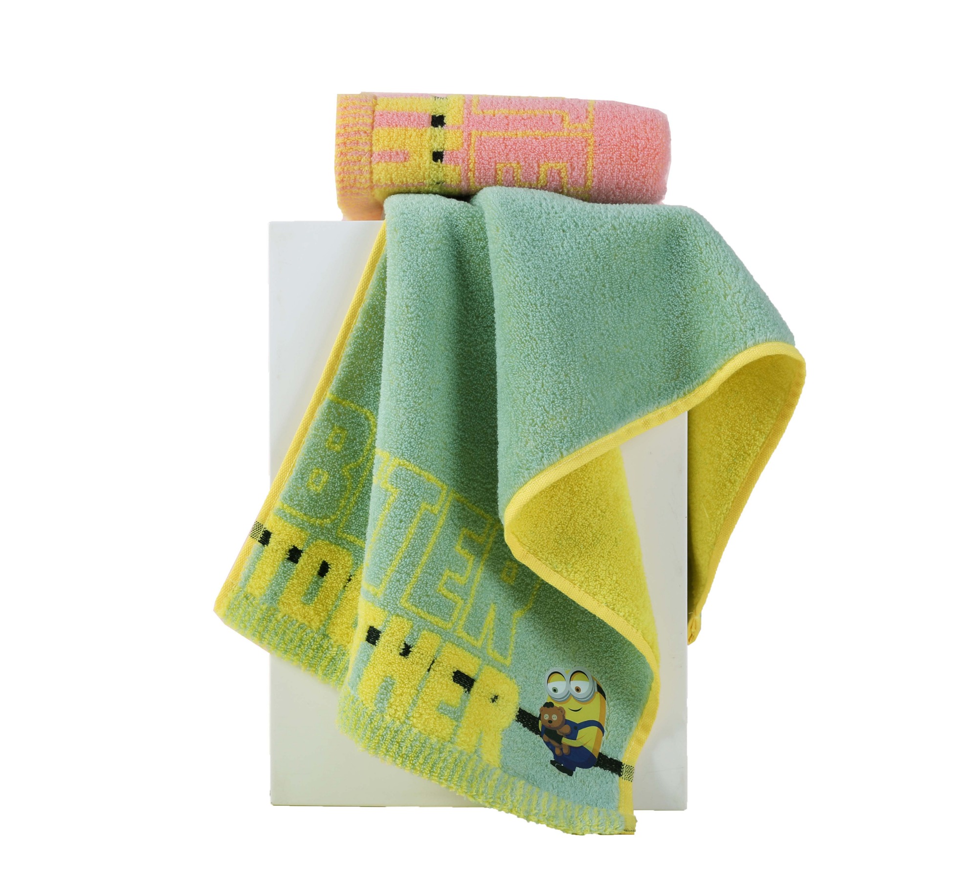 Minions pure cotton antibacterial children's towel (T8701)