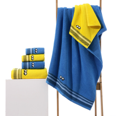 Minions cotton embroidered bath towel (Y8876)