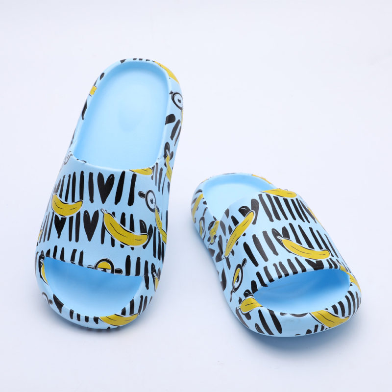 Minions thick bottom parent-child rubber sandal (L6631)