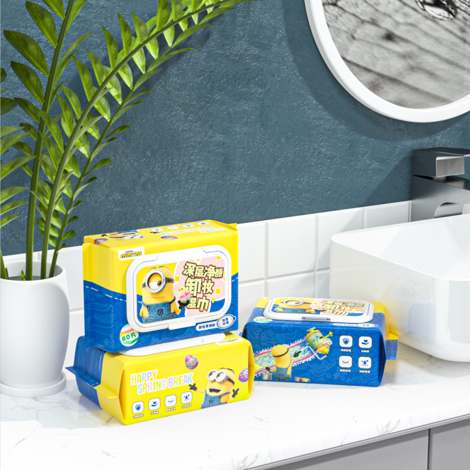 Minions Deep cleansing and makeup removing wipes 30 pieces (C0986)