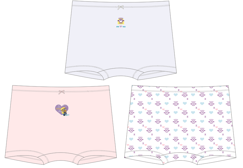 Minions Bright Girl Panties U1501