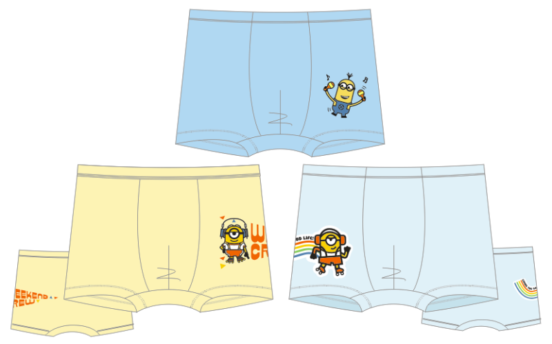 Minions Music stubborn Boy Panties U1553