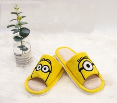 Minions indoor non-slip open cotton slippers L6151