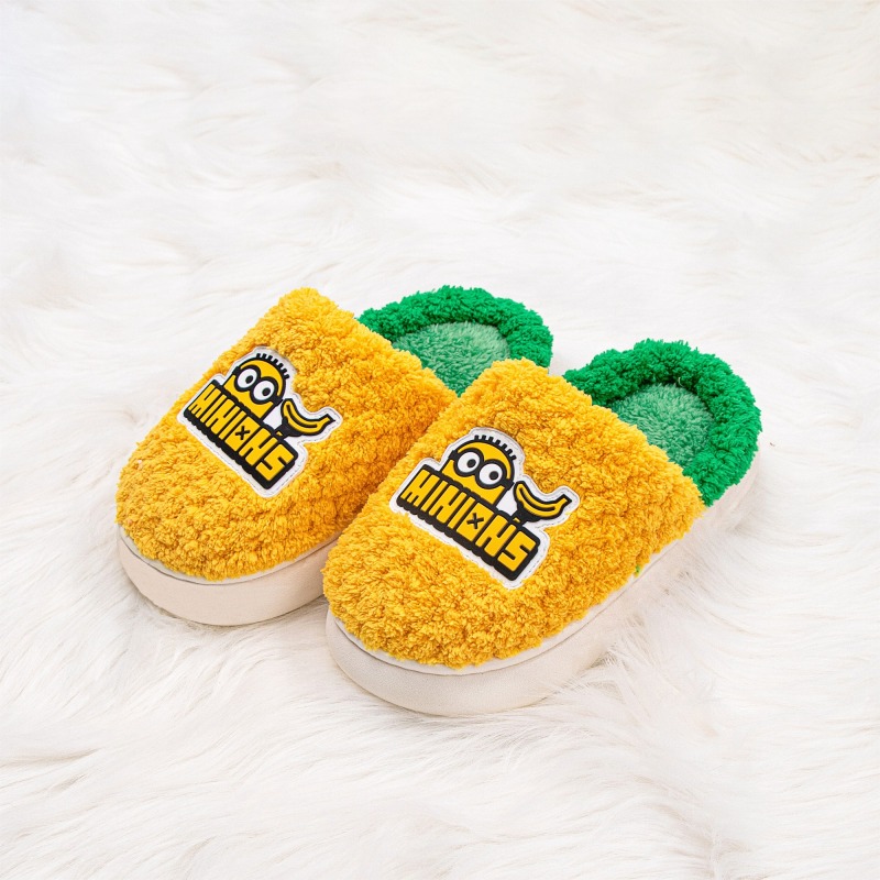 Minions children indoor plush warm cotton slippers L6684