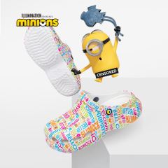 Minion Full lettering adults antibacterial crocs L6673