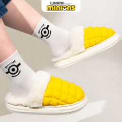Minions comfortable plush thermal slippers L6603