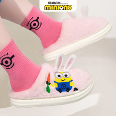 Minions cute rabbit comfortable lady cotton slippers L6005