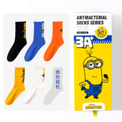 Minion stockings with letters for men S1120