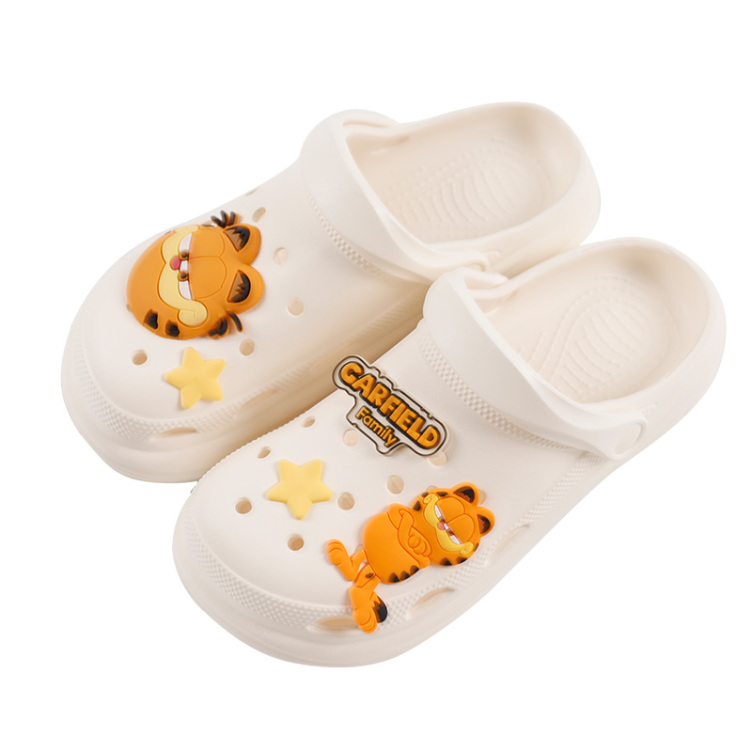 Garfield Family Orange Fleece Sleeping Master Cave Shoes