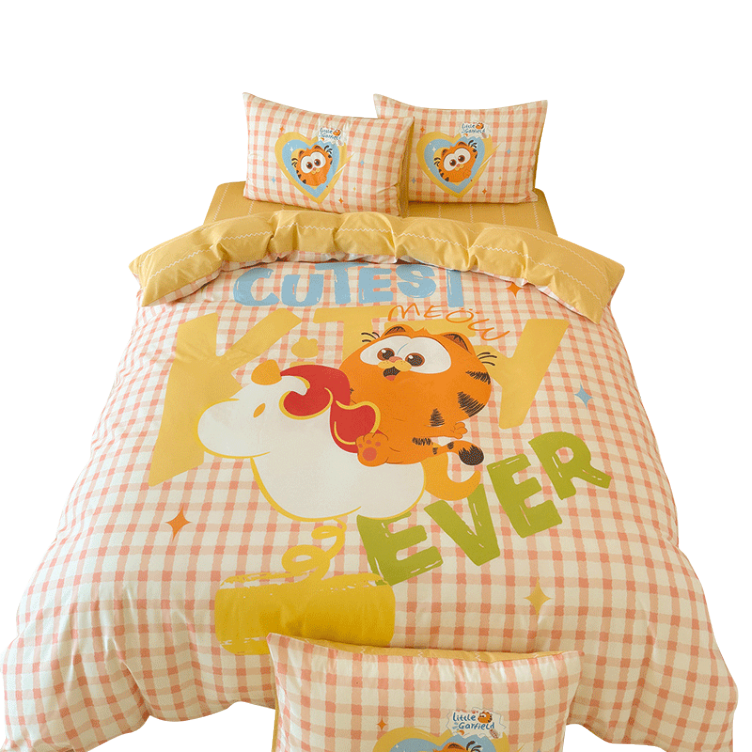 The Garfield Movie Cute Garfield 4-piece Bedding Set