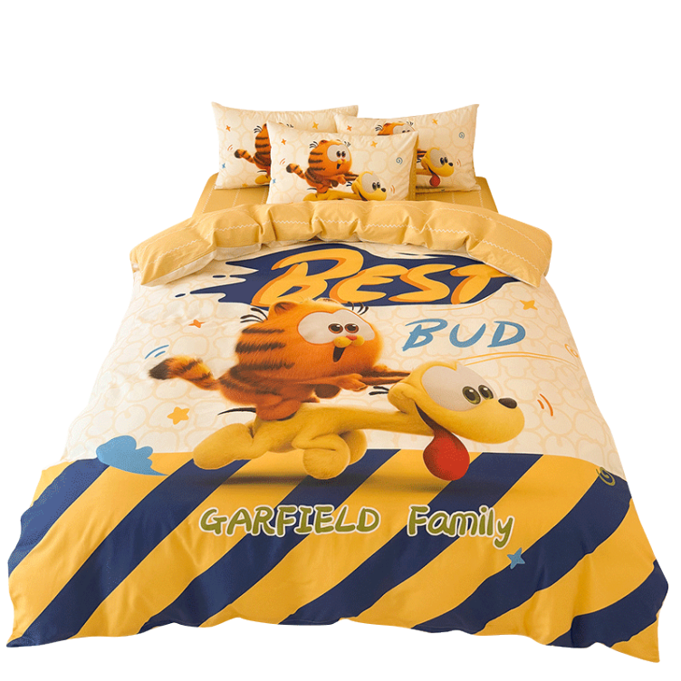 The Garfield Movie Running Garfield 4-piece Bedding Set