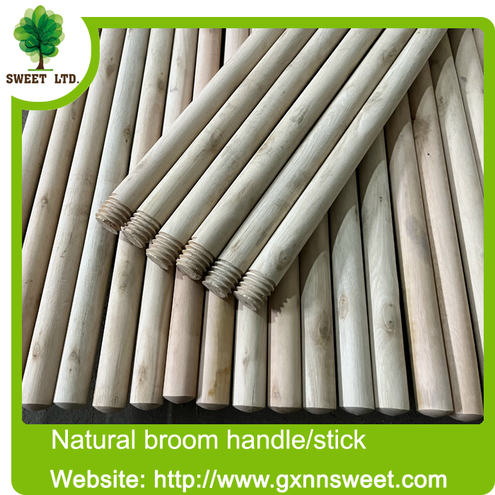 Cleaning tools wooden broom handle natural wood handle for mop