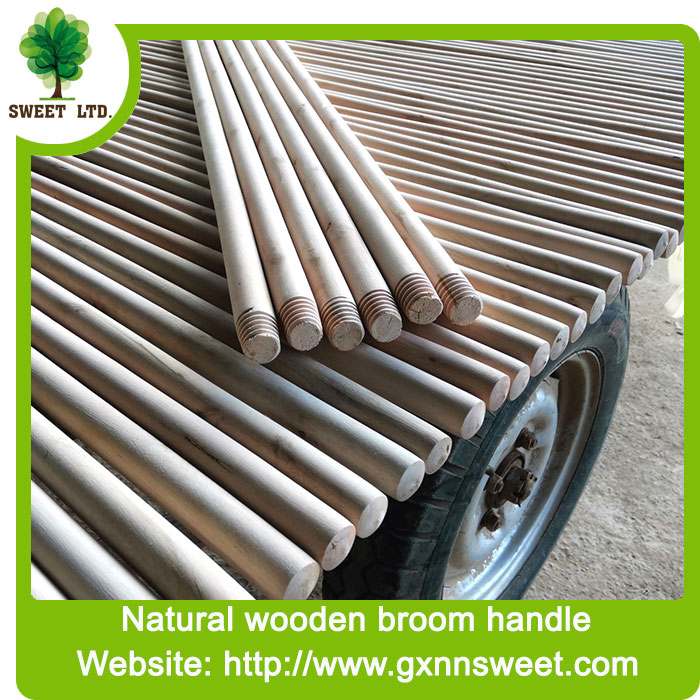 Cleaning tools wooden broom handle natural wood handle for mop