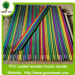 SWEET FACTORY PVC COATED WOODEN HANDLE/WOODEN STICK FOR BROOM AND MOP