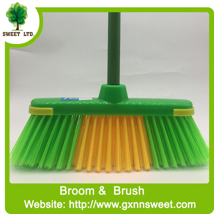 Indoor Floor Cleaning PP PET Plastic Brooms for houshold