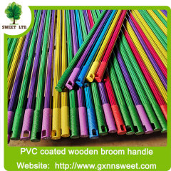 SWEET FACTORY PVC COATED WOODEN HANDLE/WOODEN STICK FOR BROOM AND MOP