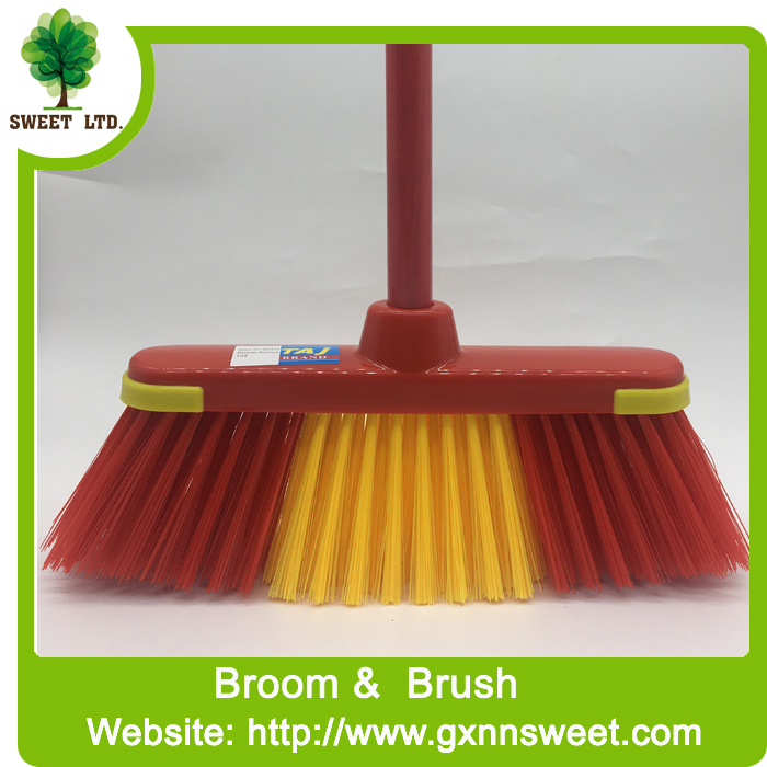 Indoor Floor Cleaning PP PET Plastic Brooms for houshold