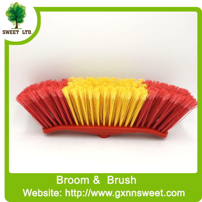 Home Floor Cleaning PP PET Soft Bristle Plastic Brooms