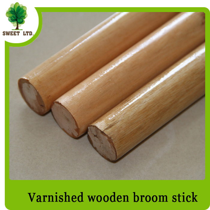 Varnished/Painting Wooden broom handle mop stick
