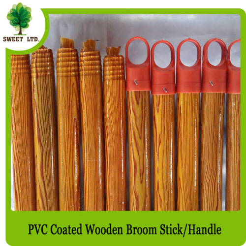 Wood color 2.2x120cm PVC coated Wooden broomstickx