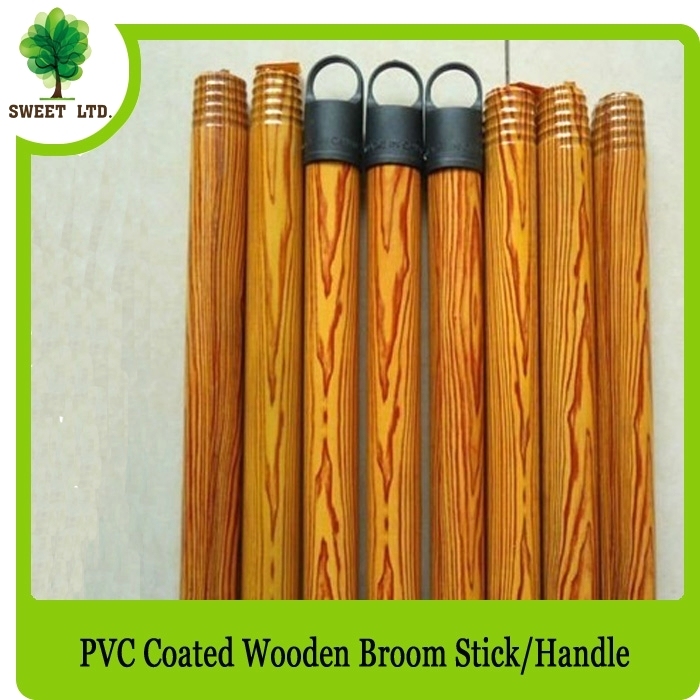 Wood color 2.2x120cm PVC coated Wooden broomstickx