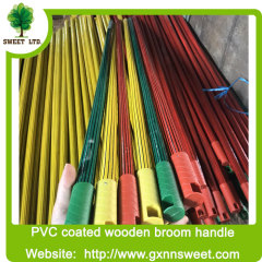 SWEET FACTORY PVC COATED WOODEN HANDLE/WOODEN STICK FOR BROOM AND MOP