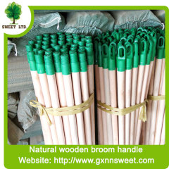 Plastic threaded Natural Wooden Brush Handle Broom Stick
