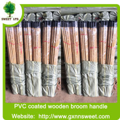 PVC COATED WOODEN RBOOM HANDLE/MOP STICK
