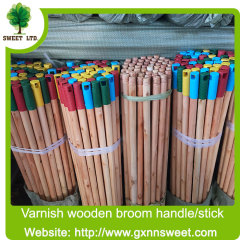 SWEET FACTORY Cleaning tools varnished wooden broom handle / wood handle for mop