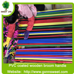 PVC COATED WOODEN HANDLE/WOODEN STICK FOR BROOM AND MOP
