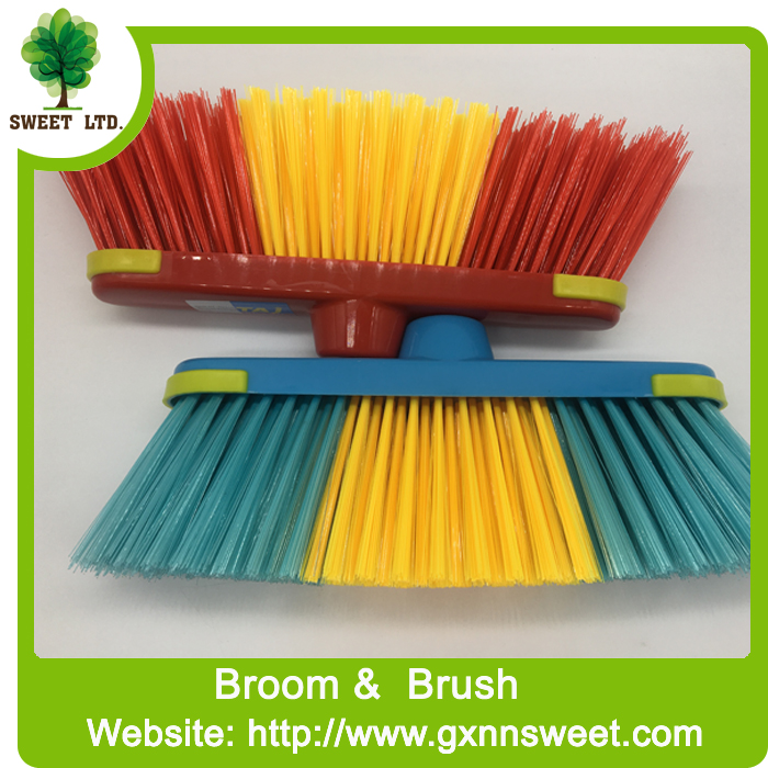 Indoor Floor Cleaning PP PET Plastic Brooms for houshold