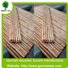 Wholesale Painting broom stick balai varnished wooden broom stick