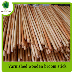 SWEET FACTORY Cleaning tools varnished wooden broom handle / wood handle for mop