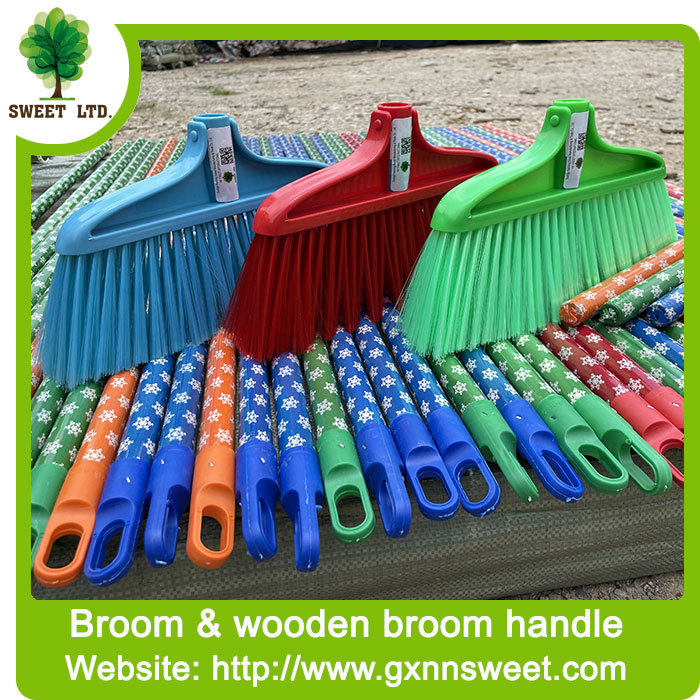 BOOM Household Cleaning Windproof Plastic Material Long Handle Broom and Dustpan Set