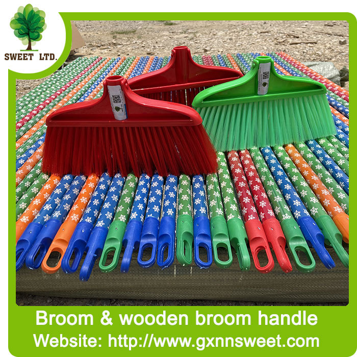 BOOM Household Cleaning Windproof Plastic Material Long Handle Broom and Dustpan Set