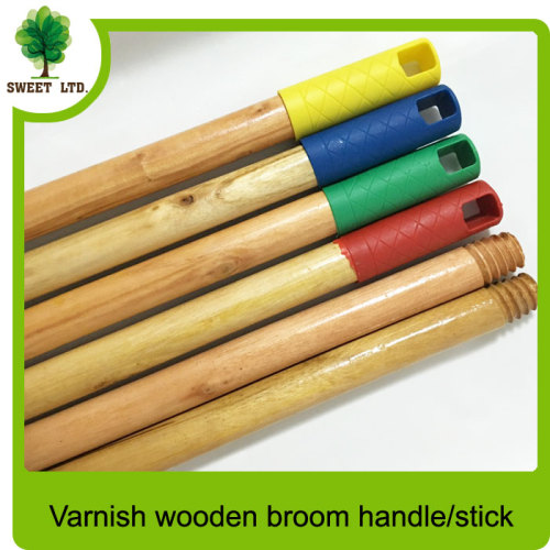 SWEET FACTORY Cleaning tools varnished wooden broom handle / wood handle for mop