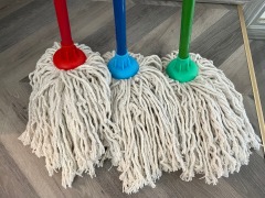 SWEET FACTORY Cleaning tools 100% COTTOM MOP With wooden handle/wooden stick