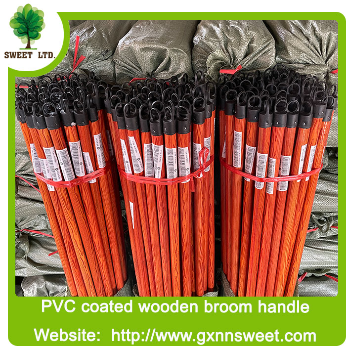 China Factory Price High Quality PVC Coated Wooden Broom Stick