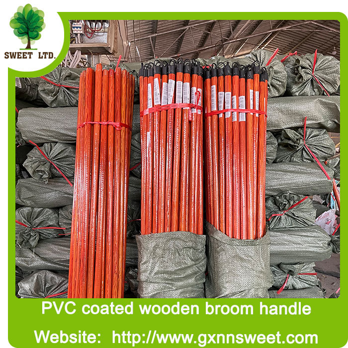 China Factory Price High Quality PVC Coated Wooden Broom Stick