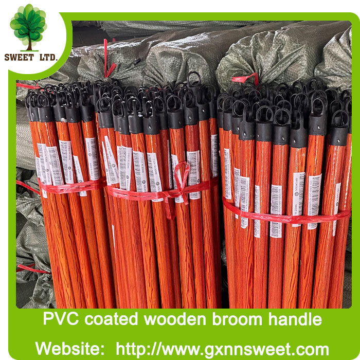 China Factory Price High Quality PVC Coated Wooden Broom Stick