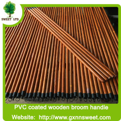 pvc coated wooden broom, wooden broom stick