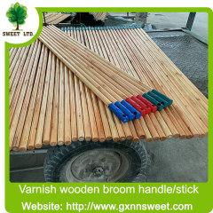 Hot Selling Varnish Wooden Broom Mop Handle Stick